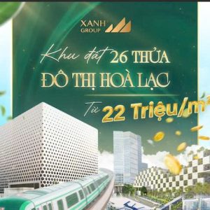 26 THỬA ĐÔ THỊ HOÀ LẠC